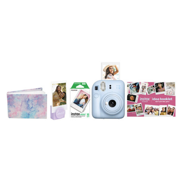 Fuji Instax Mini 12 Pastel Blue Peak Bundel 2023
