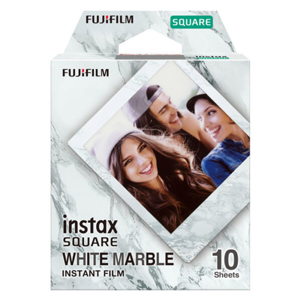 Fuji instax Square Film White Marble