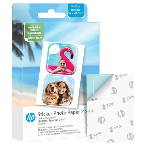 HP Sticker Photo Paper Cut Out 2x3