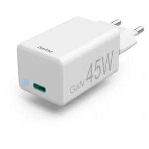 Hama Super-Mini-Charger PD/QC/Gan USB-C 45W White