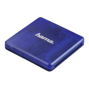 Hama USB-2.0-multi-kaartlezer. SD/microSD/CF. blauw