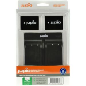 Jupio USB Duo Charger Value Pack for Fuji NP-W126S