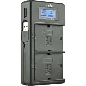 Jupio USB Deticated Duo Charger LCD for Canon LP-E6