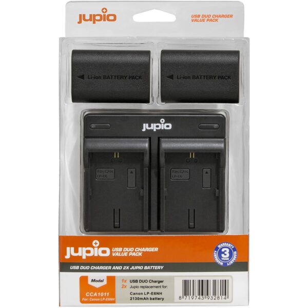Jupio valuepack - 2x LP-E6NH + USB Dual Charger