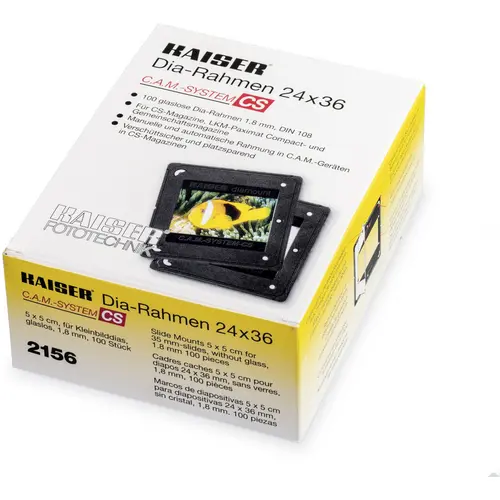 1x100 Kaiser CAM/CS Slide Mounts 2156
