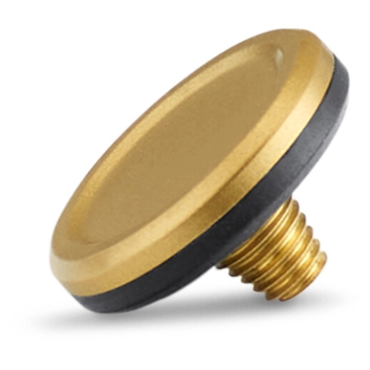 Leica Soft Release Button, brass, blasted finish