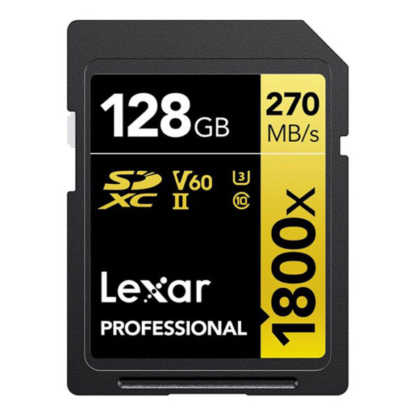 Lexar SDXC 128GB 1800X UHS-II V60 GOLD PROF