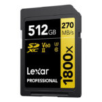 Lexar SDXC 512GB 1800X UHS-II V60 GOLD PROF