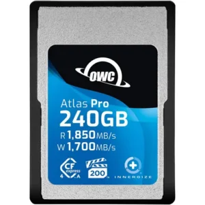 OWC Atlas Pro CFexpress 4.0 Type A Card 240GB - VPG 200 (A-B Adapter Included)