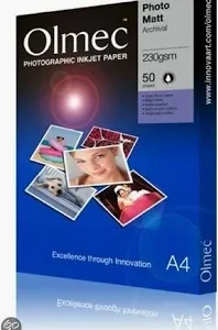Olmec Photo Matt archival papier A3+ 230 gr 100 vel