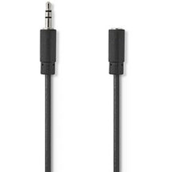 Nedis Stereo-Audio Cable 3.5mm M-3.5mm F 1.0m BK