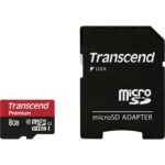 Transcend microSDHC 8GB Class 10 + SD-Adapter