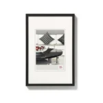 Walther Chair Alluminium 13x18 cm zwart