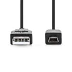 Nedis Cable USB 2.0 A M-Mini 5-PINS M 2.0m BK