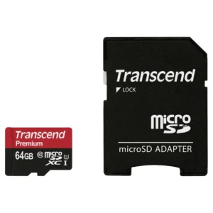 Transcend MicroSDXC 64GB Class 10 + SD Adapter
