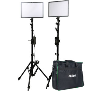LedGo E268CII Bi-color kit w/ light stands (2 ligh/high out) 349