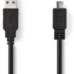 Nedis USB 2.0 Cable A M-Micro-B M 2.0m BK