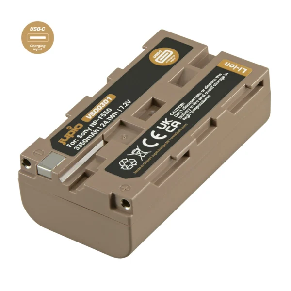 Jupio NP-F550 Ultra C (USB-C Input) 3350mAh