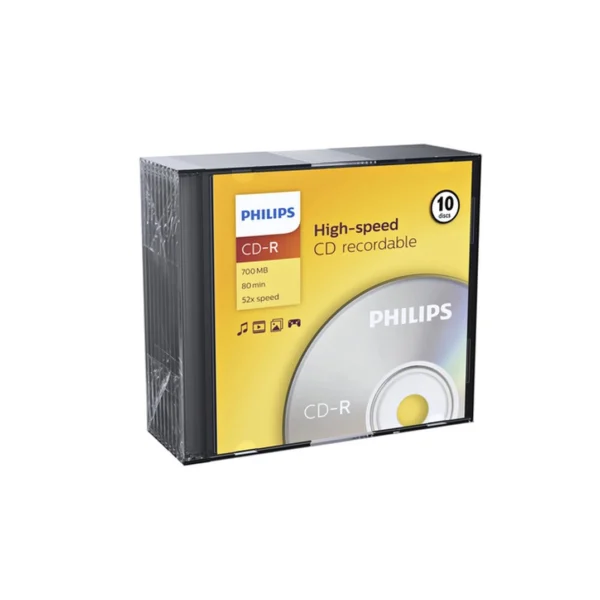 1x10 Philips CD-R 80Min 700MB 52x SL