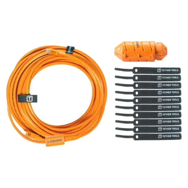 TetherTools TetherPro USB-C To USB-C (9.4m) Straight To Right Angle