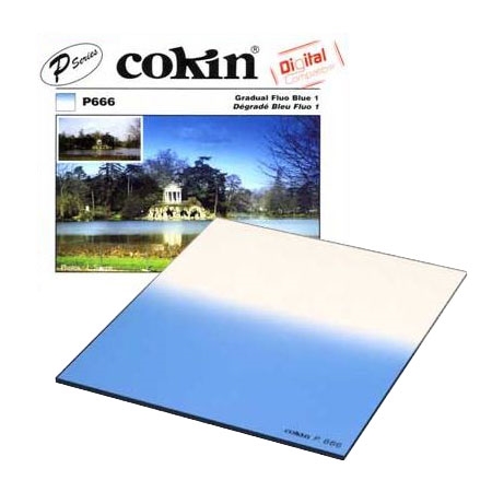 Cokin Filter P666 Gradual Fluo Blue 1