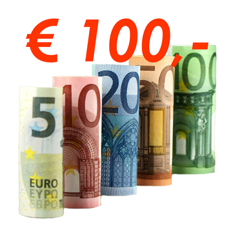 € 100,- Aanbetaling
