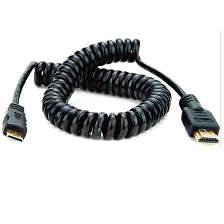 Atomos Micro HDMI - Full HDMI 30cm Coiled Straight
