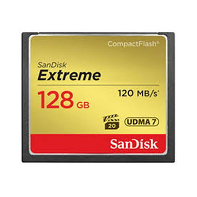 SanDisk CF 128GB Extreme 120MB/s 85MB write UDMA 7