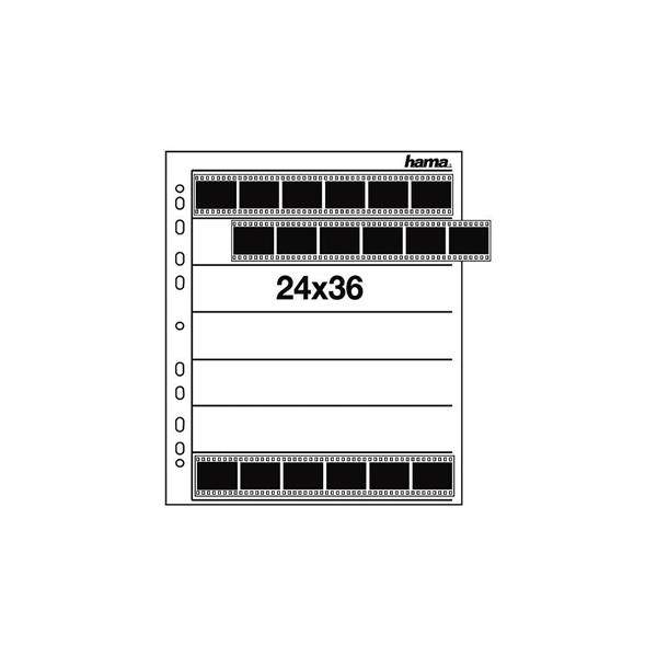 Hama Negatief bladen Polyproylene 7 strips X 6 negatieven 24x36mm