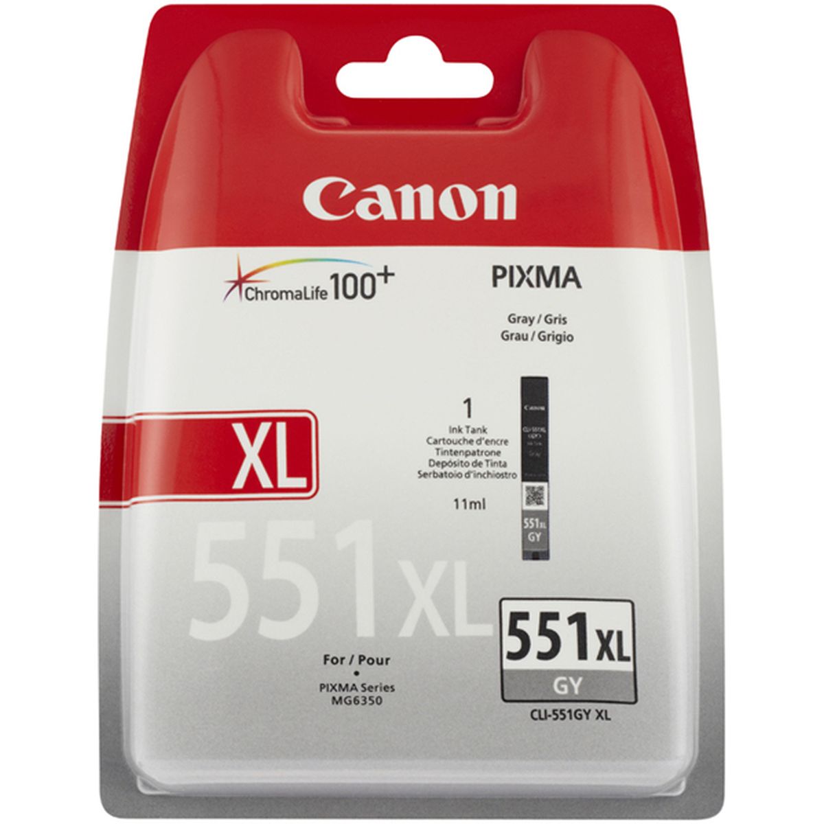 Canon CLI-551XLGY Ink Cartridge Grey High Capacity 3.350 PA