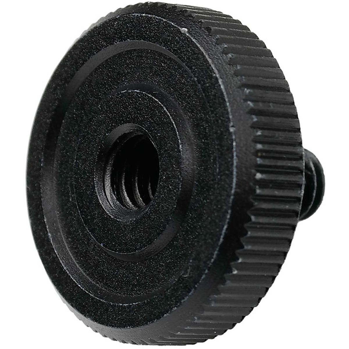 Caruba adapterschroef 1/4 inch M - 1/4 inch F met metalen grip - zwart