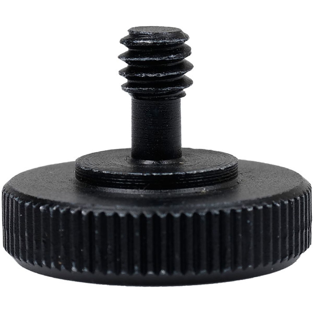 Caruba adapterschroef 1/4 inch M - 1/4 inch F met metalen grip - zwart