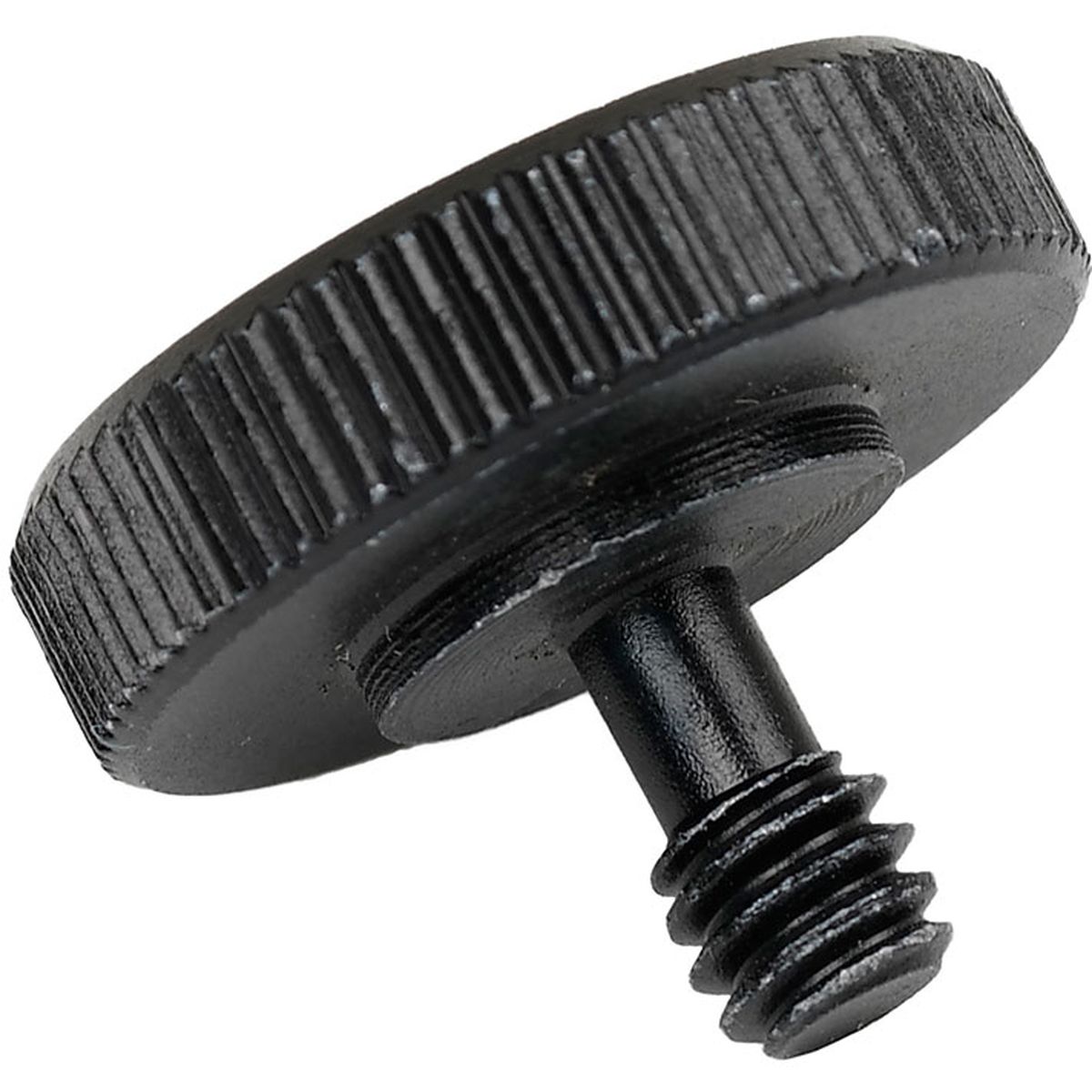 Caruba adapterschroef 1/4"M - 1/4"F met metalen grip - zwart