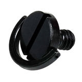 Caruba 1/4 Inch Metal Screw met D-Ring Zwart