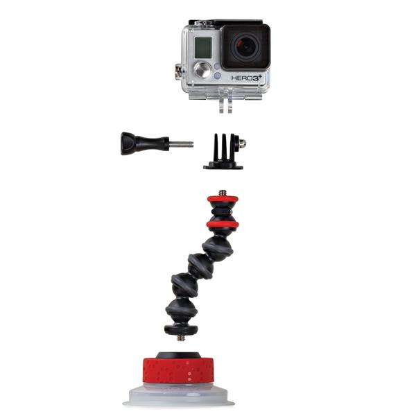 Joby Gorillapod Suction Cup & GorillaPod Arm Black/Red