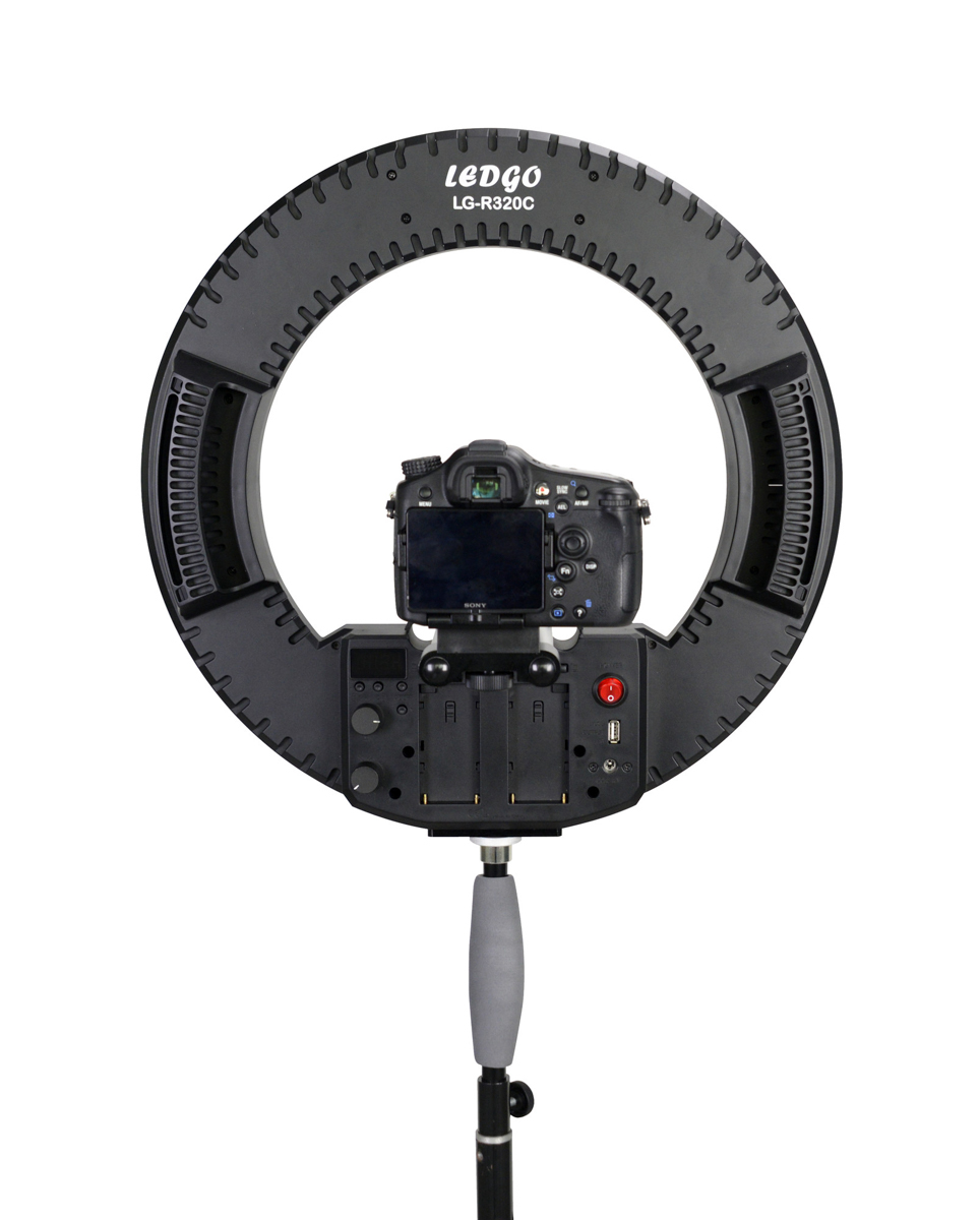 Ledgo R320C Ring Light w/ Adapter (including bag)