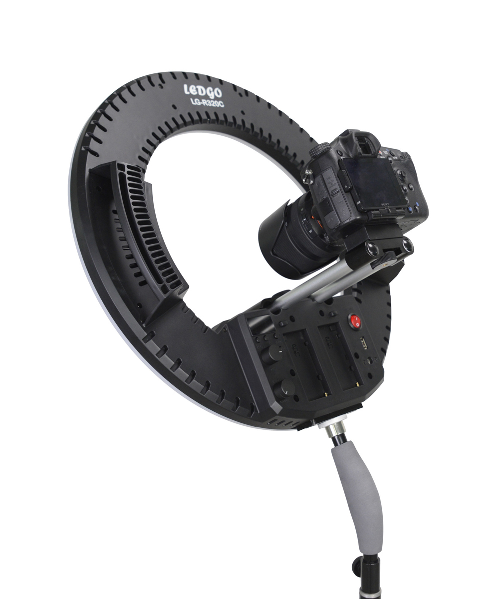 Ledgo R320C Ring Light w/ Adapter (including bag)