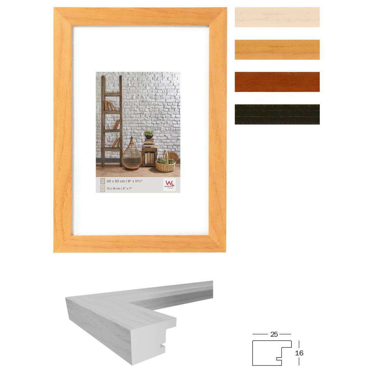 Walther Natura hout 50X60 cm beuk