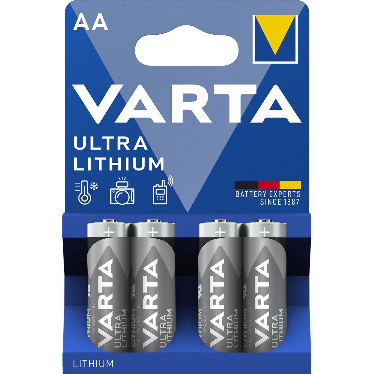 Varta 1500 Lithium AA NR.6106 4-pak