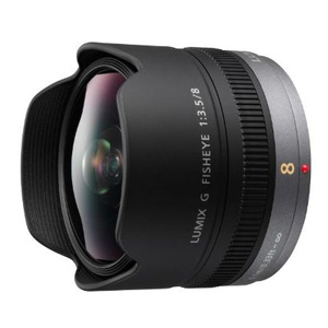 Panasonic 8mm f3.5 Lumix G Fisheye Zwart