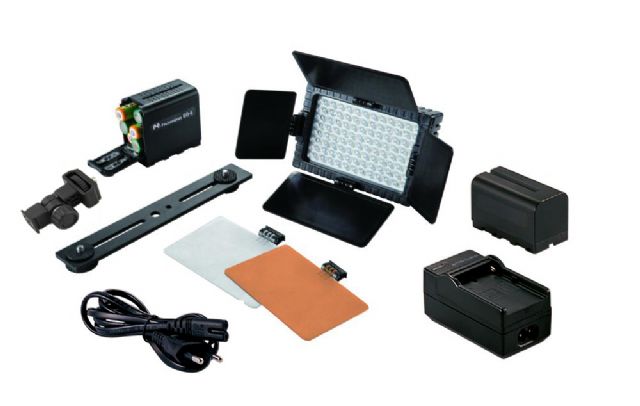 FE LED Lamp Set Dimbaar DV-160V-K2 incl. Accu