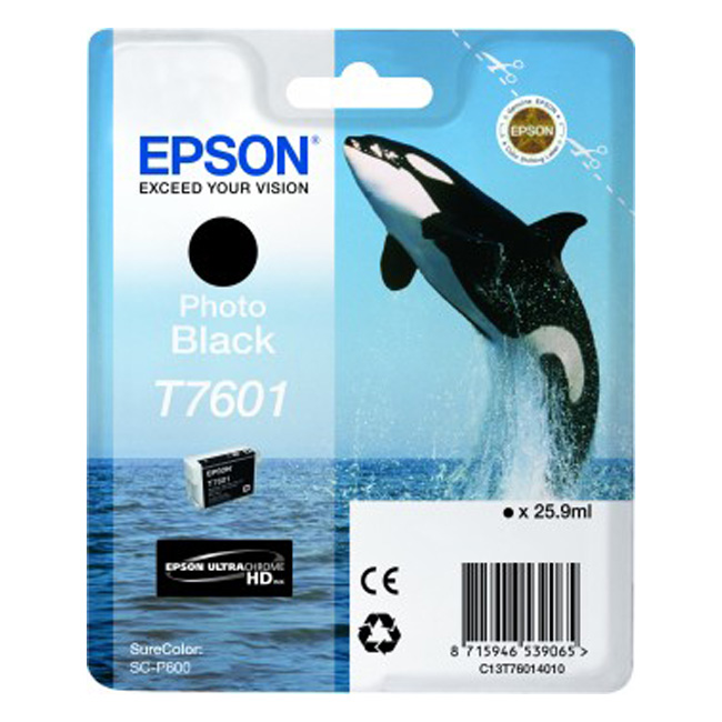 Epson Inktpatroon T7601   Foto Zwart high capacity 25,9ml