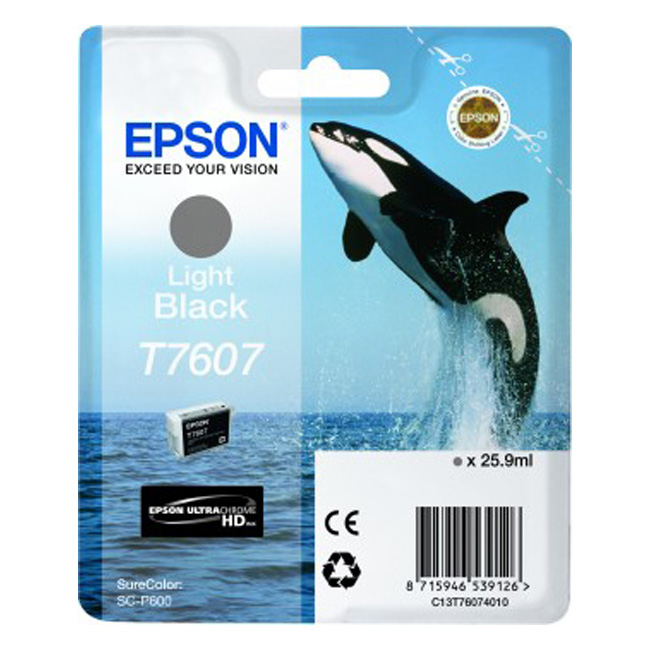 Epson Inktpatroon T7607  Licht Zwart high capacity 25,9ml
