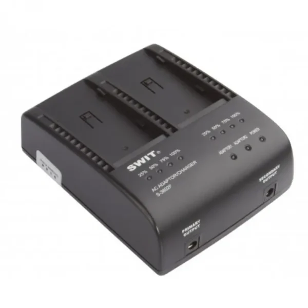 Swit S-3602F Dual Charger for Sony DV Battery S-8972/70