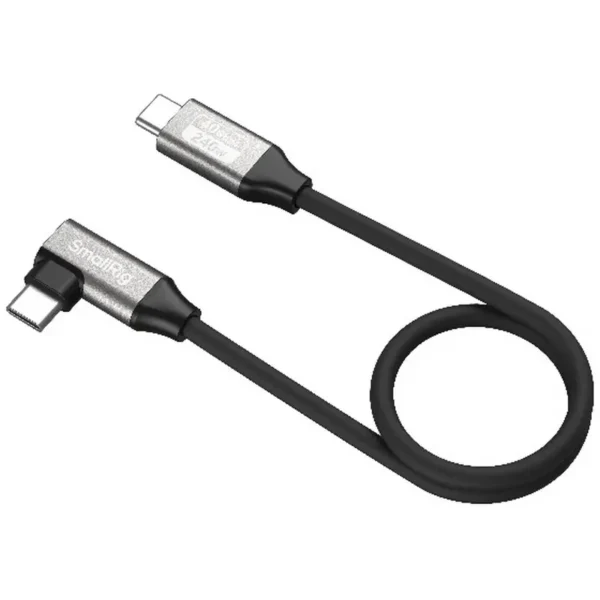 SmallRig 5075 USB-C Data Cable (Straight To Angled) 35cm ...