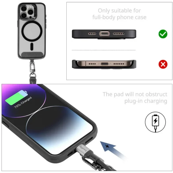 SmallRig 5302 Filmov Phone Wrist Strap (Orange)