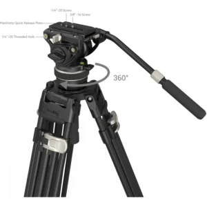 SmallRig 5477 Portable Video Carbon Fiber Tripod AP255PRO