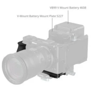 SmallRig 5466 L-Shaped Mount Plate w/ Silicone Handle For...