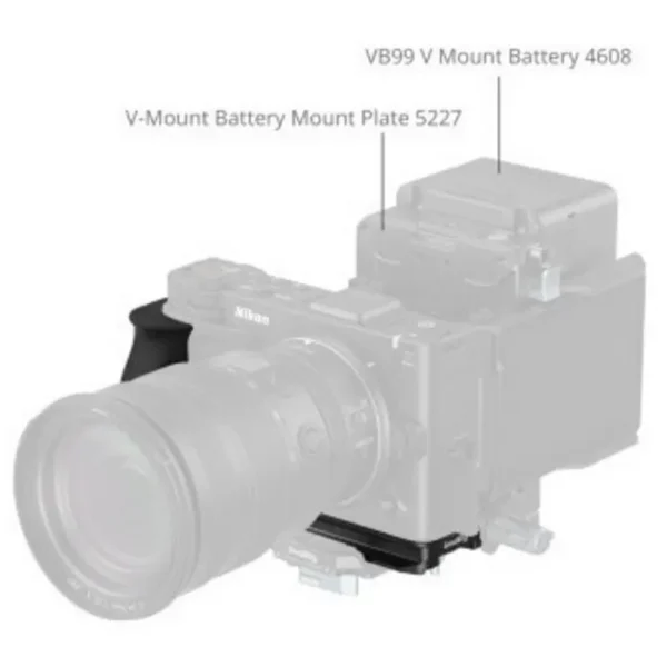 SmallRig 5466 L-Shaped Mount Plate w/ Silicone Handle For...