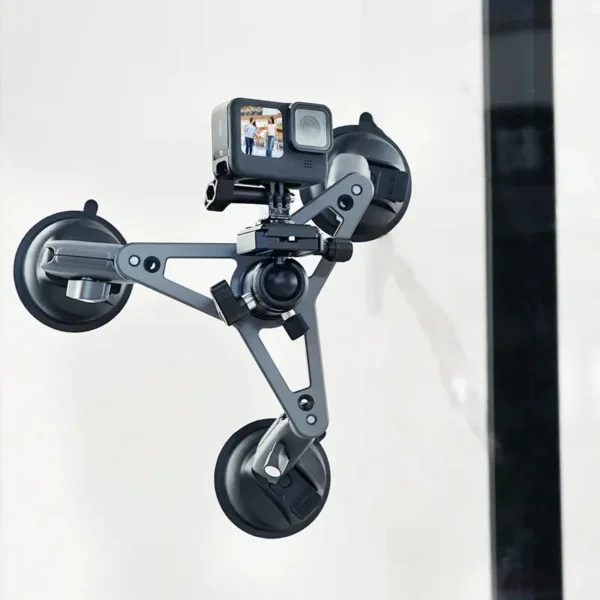 Telesin 3-Arm Suction Mount voor GoPro+camera - 3 zuignappen